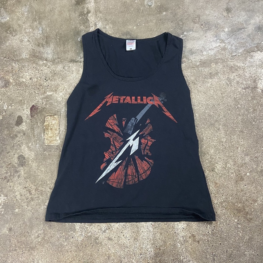 Metallica S&M2 Tour Tank Top Women's Size Large Black Symphony Metal Graphic